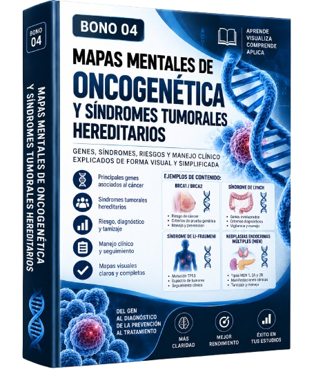 Bono 04 - Mapas Mentales de Oncogenética y Síndromes Tumorales Hereditarios