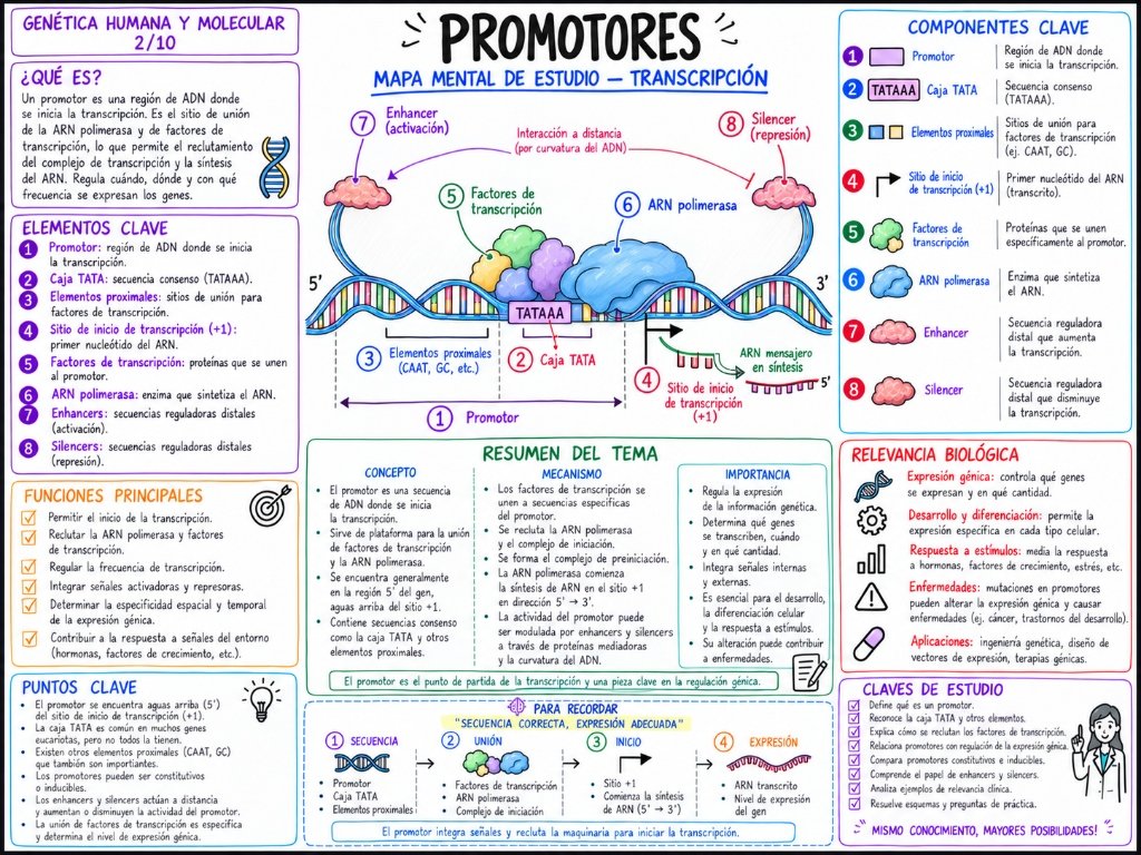 Genética 2/10: Promotores y Elementos Reguladores