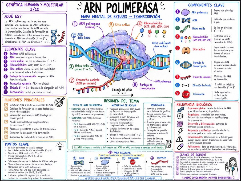 Genética 3/10: ARN Polimerasa