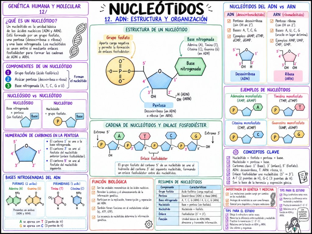 Genética 13/80: Bases Nitrogenadas y Complementariedad